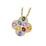 14KT Gold Sapphire Necklace