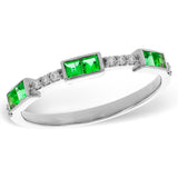 14KT Gold Ladies Emerald Wedding Ring