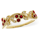 14KT Gold Ladies Ruby Wedding Ring