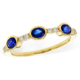 14KT Gold Ladies Sapphire Wedding Ring