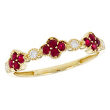 14KT Gold Ladies Ruby Wedding Ring