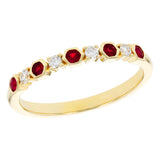 14KT Gold Ladies Ruby Wedding Ring