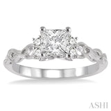 1/6 Ctw Diamond Semi-Mount Engagement Ring in 14K White Gold