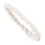 4-5mm Rice Fresh Water Cultured Pearl Stretch Baby Brace
