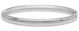 Sterling Silver Beaded Edge Child's Bracelet Size 5.25