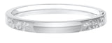Sterling Silver Hand Engraved Floral Child's Bracelet Size 5.25