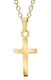 14 Karat Yellow Gold Filled Cross Pendant with 13" Chain
