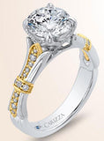 BRIDAL SETS
14 Karat Two Toned 25 Diamonds= .16 Carat GH VS 2 Carat Cubic Zirconia Center Semi Mounting