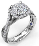 BRIDAL SETS
14 Karat White Gold 46 Diamonds= .38 Carat FG VS2-SI Cubic Zirconia Center Size 6.5 Semi Mounting Engagement Ring