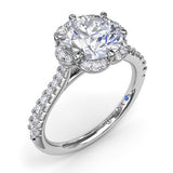 BRIDAL SETS
Brand: FANA
14 Karat White Gold Diamonds= .51Carat FG VS2-SI Semi Mounting Cubic Zirconia Center Size 6.5