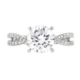 BRIDAL SETS
Brand: ASHI DIAMONDS LLC.
18 Karat White Gold 118 Diamonds= .65 Carat GH SI 7.75mm Cubic Zirconia Semi Mounting Engagement Ring Size 7