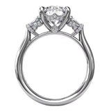 BRIDAL SETS
Brand: FANA
14 Karat White Gold 4 Baguettes and 42 Round Diamonds=.29 Carat FG VS-SI Cubic Zirconia Center Stone - Semi Mount Engagement Ring