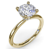 BRIDAL SETS
Brand: FANA
14 Karat Two Toned 8 Diamonds= .05 Carat FG VS2-SI Semi Mounting Engagement Ring - Cubic Zirconia Center Size 6.5