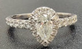 BRIDAL SETS
Brand: DROSTE'S JEWLERY SHOPPE'S
14KW PEAR SHAPE DIAMOND=.33CT 28DIA=.78CT HI SI-I1 SEMI MOUNT ENG RING