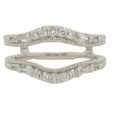 14 Karat White 18 Diamonds=.40 Carat GH SI Insert Ring