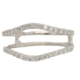 14 Karat White Gold 30 Diamonds=.33 Carat GH VS-SI Enhancer Ring