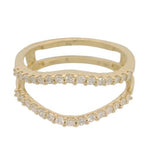 14 Karat Yellow Gold 30 Diamonds=.33 Carat GH VS-SI Enhancer Ring