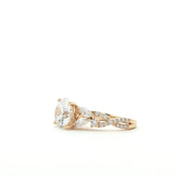 14 Karat Yellow Gold 32 Lab Grown Diamonds=.68 Carat Engagement Ring Center Lab Grown Diamond=3 Carat Size 7