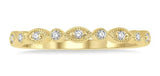 WEDDING BANDS
Brand: ASHI DIAMONDS LLC.
14 Karat Yellow Gold 9 Diamonds= .10 Carat GH SI Stackable Wedding Band Size 6.5
