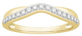 WEDDING BANDS
Brand: JEWELEX NEW YORK LTD.
14 Karat Yellow Gold 17 Diamonds= .25 Carat HI SI1-2 Wedding Band Size 7