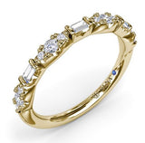 WEDDING BANDS
Brand: FANA
14 Karat Yellow Band 4 Baguette/12 Round=.34 Carat FG VS-SI  Diamond Band