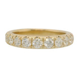 14 Karat Yellow 11 Diamonds=1 Carat GH SI Wedding Band
