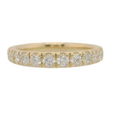 14 Karat Yellow 13 Diamonds=.75 Carat GH SI Wedding Band