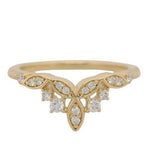 14 Karat Yellow 16 Diamonds =.18 Carat GH SI Wrap Band