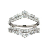 14 Karat White 56 Lab Grown Diamonds=1 Carat Size 7