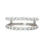 14 Karat White 22 Lab Grown Diamonds=.97 Carat Size 7