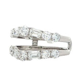 14 Karat White 14 Lab Grown Diamonds=2 Carat Size 7