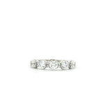 14 Karat White Gold 17 Lab Grown Diamonds=1.04 Carat Size 7