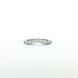 14 Karat White Gold 15 Lab Grown Diamonds=.52 Carat Size 7