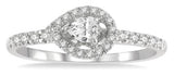 10 Karat White Gold 28 Diamonds=.25 Carat  Stackable Petite Fashion Ring Size 7