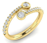 14 Karat Yellow Gold 24 Diamonds = 0.5 Carat FG,VS1-2 Size 6.75 Ring