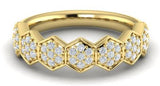 14 Karat Yellow Gold 49 Diamonds=.47 Carat FG,VS Fashion Ring Size 6.75