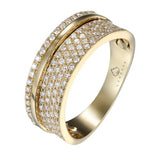 LDS DIAMOND RINGS Brand:14 Karat Yellow Gold 98 Diamonds= .50 Carat GH SI1-2 Fashion Ring 4.82GR