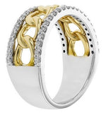 14 Karat Yellow & White Gold    Diamonds=.50 Carat G,SI1-2 Ring Size 7