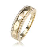 14 Karat Yellow Gold 46 Diamonds=.13 Carat GH,VS-SI Ring