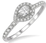 10 Karat White Gold 28 Diamonds=.25 Carat  Stackable Petite Fashion Ring Size 7