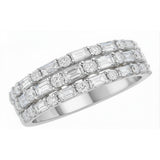 14 Karat White Gold 39 Diamonds =1.69 Carats Ring Size 7