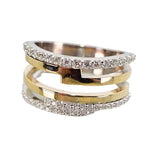 LDS DIAMOND RINGS
Brand: BIJOU JEWELERS, INC.
14 Karat Two Toned 50 Diamonds=.65 Carat GH VS-SI Fashion Ring