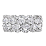 LDS DIAMOND RINGS
Brand: ZENSTAR JEWELRY LLC
14 Karat White Gold 68 Round/14 Marquise Lab Grown Diamonds-2.33 Carat GH VS Fashion Ring Size 7