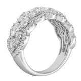 LDS DIAMOND RINGS
Brand: ZENSTAR JEWELRY LLC
14 Karat White Gold 68 Round/14 Marquise Lab Grown Diamonds-2.33 Carat GH VS Fashion Ring Size 7