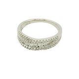 14 Karat White Gold 55 Diamonds=0.39 Carat GH,SI Ring