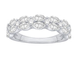 LDS DIAMOND RINGS
14 Karat White Gold 22 Lab Grown Diamonds =1.61 Carat EF VS Marquise/Round Band Size 7