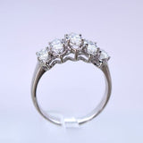 14 Karat White Gold 5 Marq=1.54 GH SI1 Ladies Ring