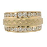 10 Karat Yellow 26 Diamonds=1.25 Carat GH SI Fashion Band