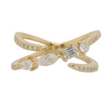 14 Karat Yellow Gold 28 Diamonds=.46 Carat GH VS-SI1 Fashion Ring