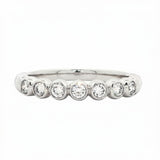 14 Karat White 7 Lab Grown Diamonds=.33 Carat Size 7